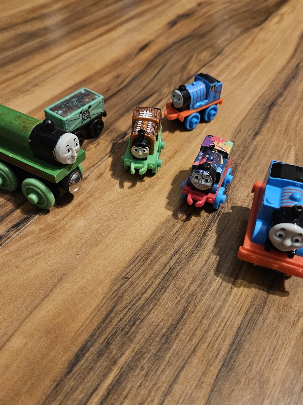 Thomas & Friends Mini Engine Set - Blue, Green, Orange, Pink (A-29)